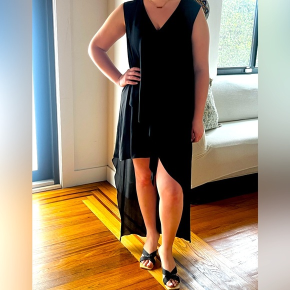 BCBGMAXAZRIA Womens Knit Sleeveless Sweaterdress Black Size XSmall main image 0